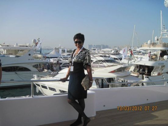 Me at the Dubai International Boat Show